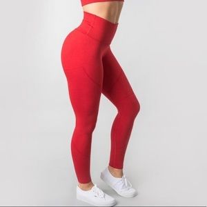 Small Formula Red Alphalete R6 Revival Leggings